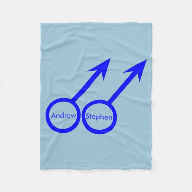 Gay Lovers - individuelle Fleece Blanket (Vorderseite)