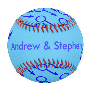 Gay Lovers Personalisiert Baseball