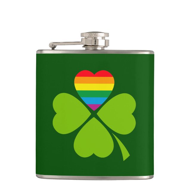 Gay-Lucky-Klee Flachmann (Vorderseite)