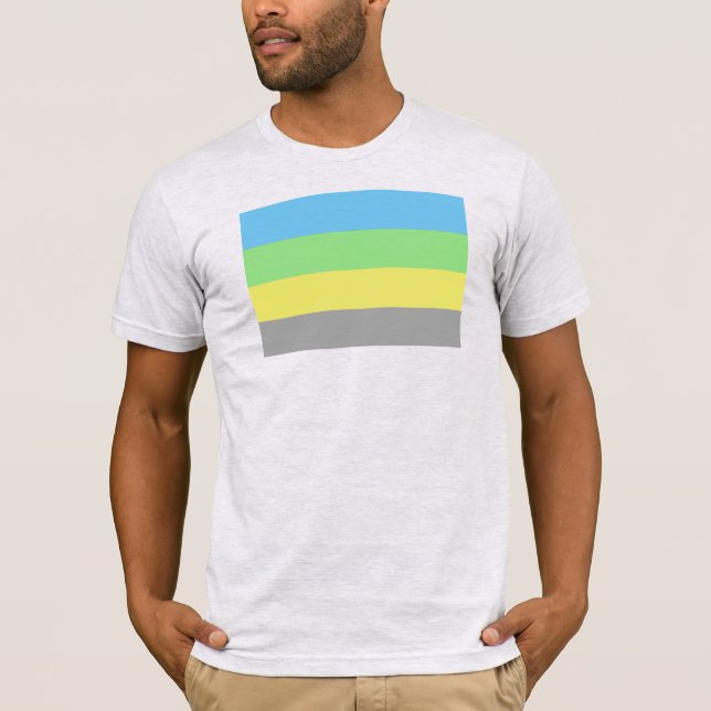 Gay Male Alternative Pride Flag T-Shirt (Vorderseite)