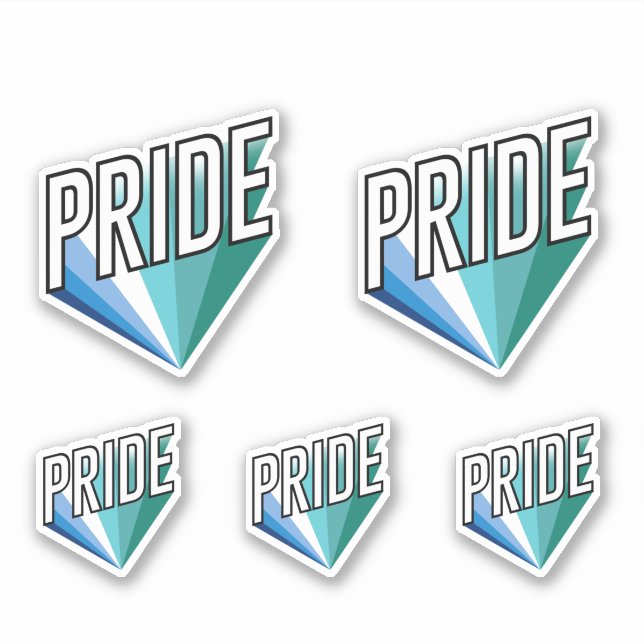 Gay Male Pride Burst Aufkleber (Vorderseite)