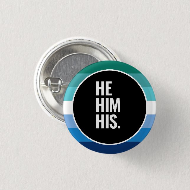 Gay Male Pride Button (Vorne & Hinten)