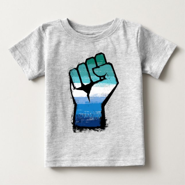 Gay Male Pride Faust Baby T-shirt (Vorderseite)