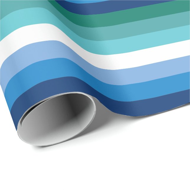 Gay-Male-Pride-Flag (Azurblau) Geschenkpapier (Rolleneckpunkt)