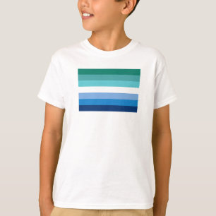 Gay Male Pride Flag (Azurblau) T-Shirt