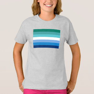 Gay Male Pride Flag (Azurblau) T-Shirt