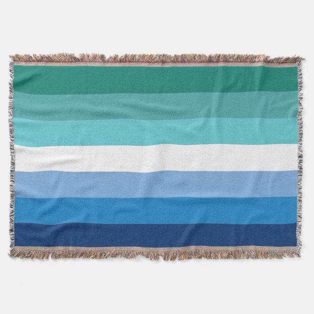Gay Male Pride Flag Decke (Vorderseite)