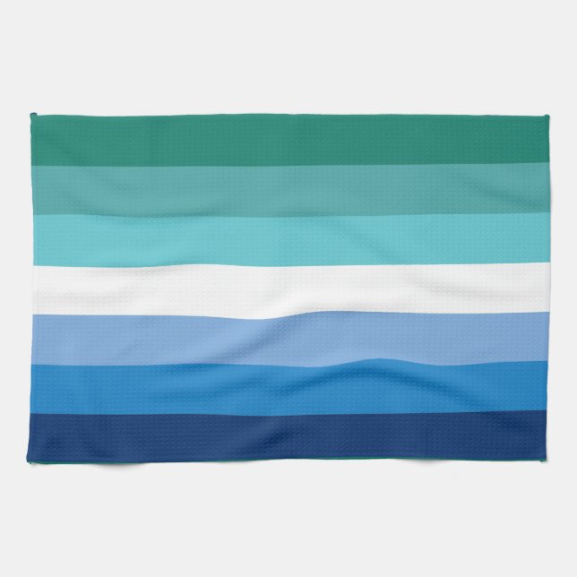 Gay Male Pride Flag Geschirrtuch (Horizontal)
