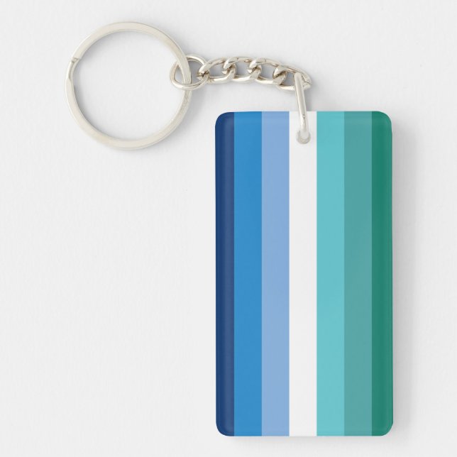 Gay Male Pride Flag Schlüsselanhänger (Vorderseite)
