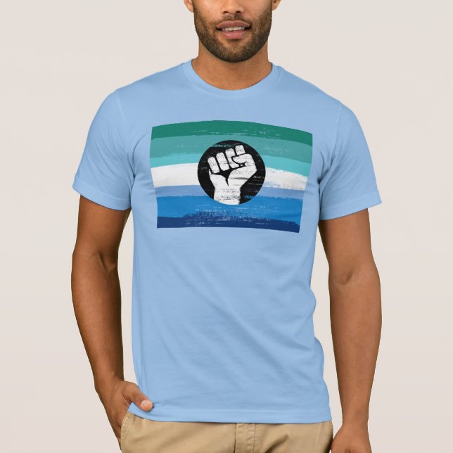 Gay Male Pride Resistance T - Shirt (Vorderseite)