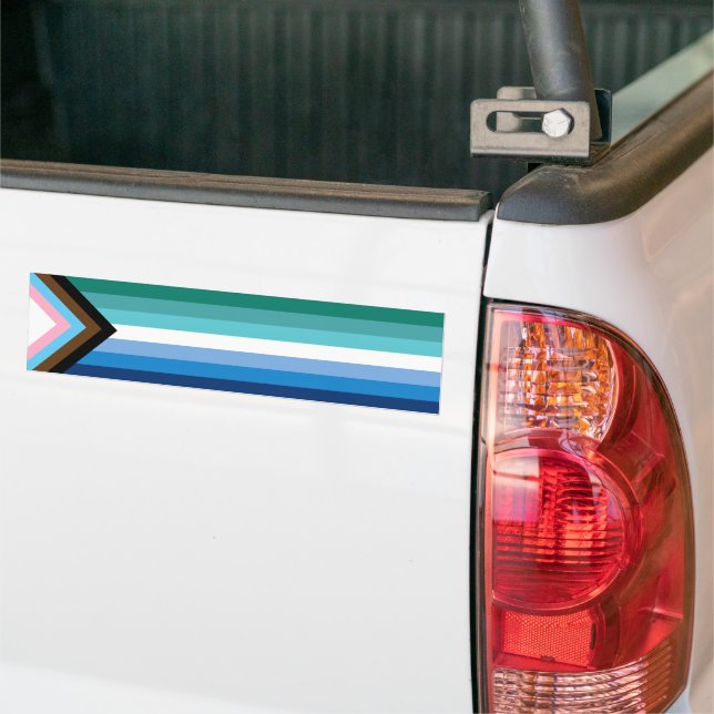 Gay Male Progress Prix House Flag Autoaufkleber (Auf Lkw)