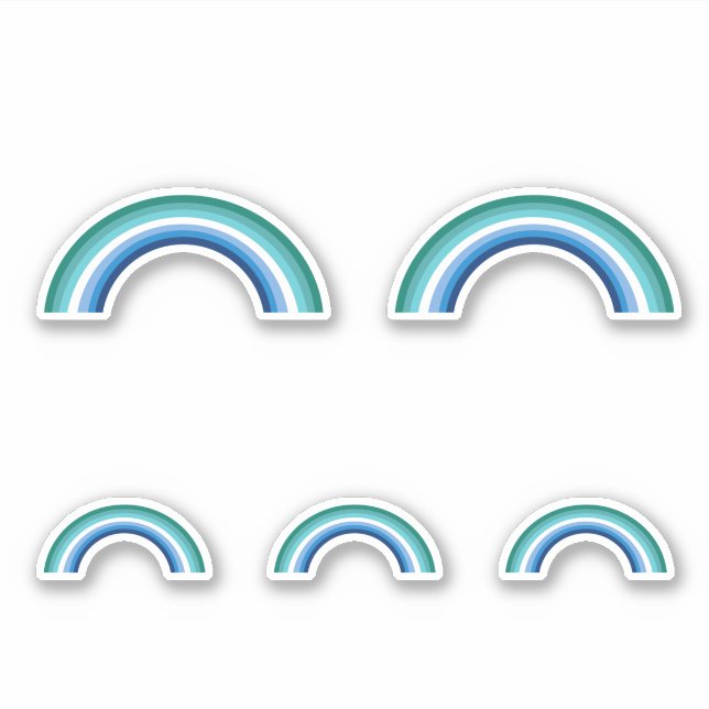 Gay Male Rainbow Aufkleber (Vorderseite)
