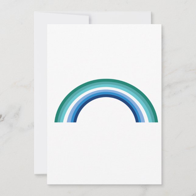 Gay Male Rainbow Feiertagskarte (Vorderseite)