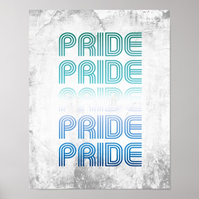 Gay Male Retro Pride Pride Poster (Vorne)