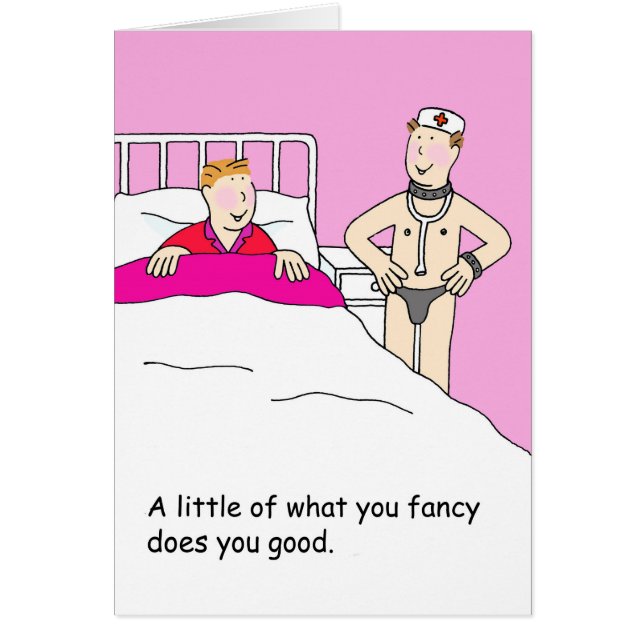 Gay Male Valentine Cartoon Spaß (Vorne)