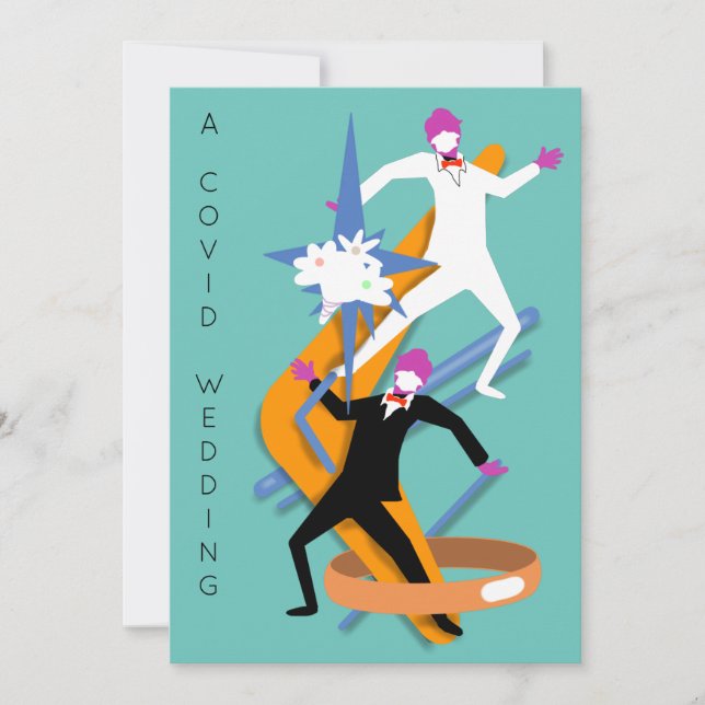 GAY MALE WEDERBAR EINLADUNG (Vorderseite)