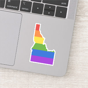 Gay Map of USA  Staat von Idaho Aufkleber