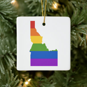 Gay Map of USA  Staat von Idaho Keramikornament