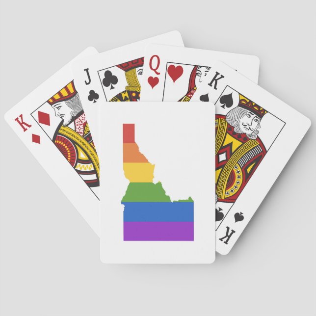 Gay Map of USA| Staat von Idaho Spielkarten (Rückseite)