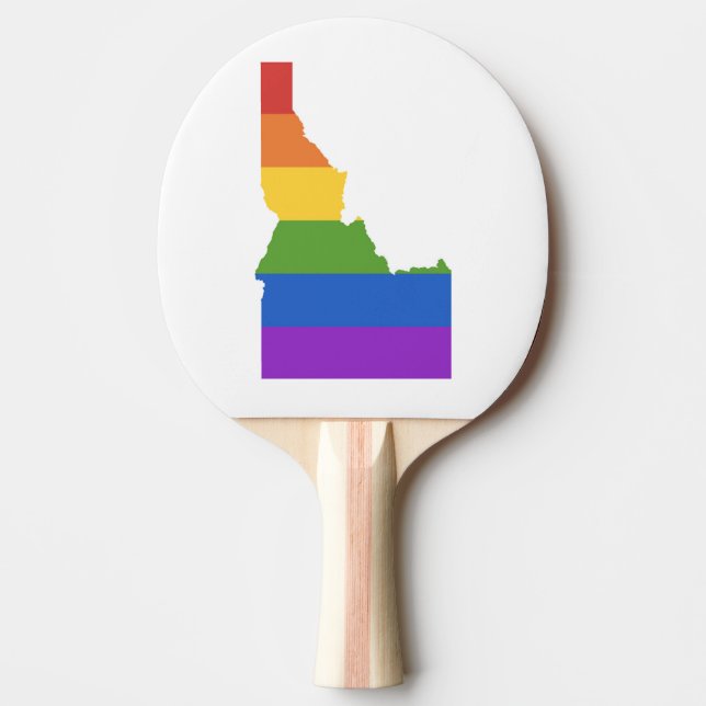 Gay Map of USA| Staat von Idaho Tischtennis Schläger (Vorderseite)