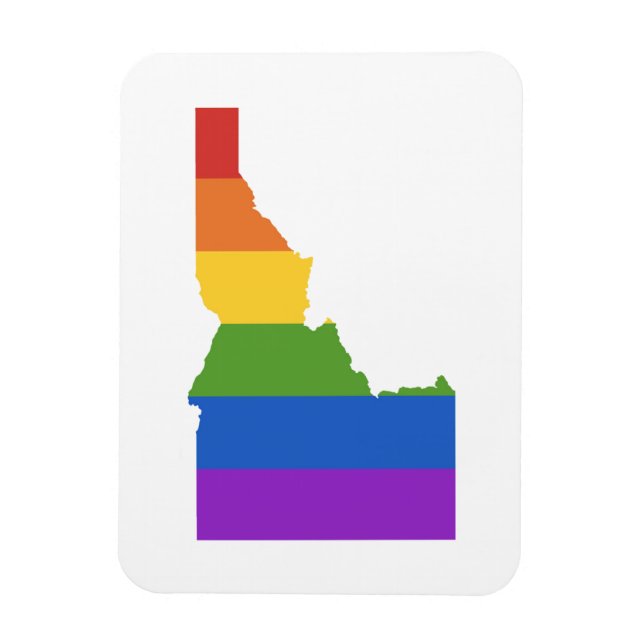 Gay Map USA | Staat Idaho Magnet (Vertikal)