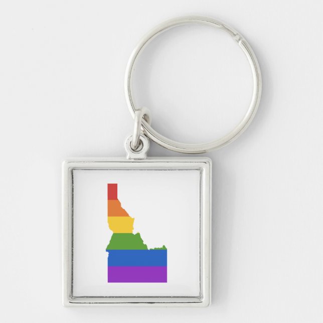 Gay Map USA | Staat Idaho Schlüsselanhänger (Vorne)