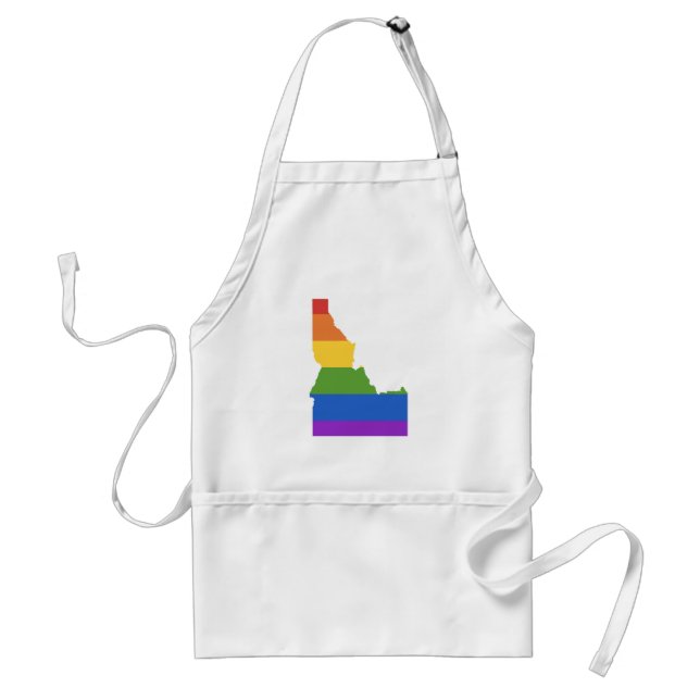Gay Map USA | Staat Idaho Schürze (Vorne)