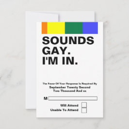 Gay Mariage Sonne Gay Im Dans RSVP