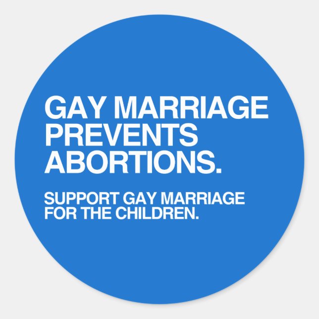 GAY MARRIAGE PREVENTS -.png Runder Aufkleber (Vorderseite)
