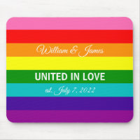 Gay Marriage Rainbow Flag LGBT Benutzerdefinierter
