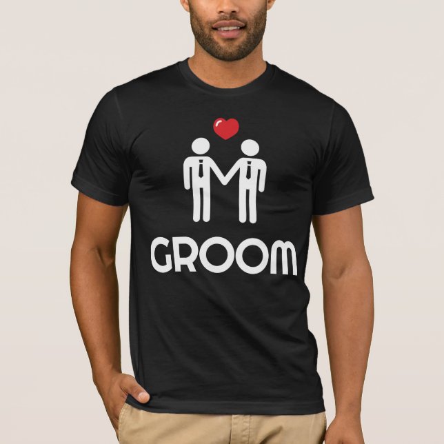 Gay Marriage Shirt Groode for Men (Vorderseite)