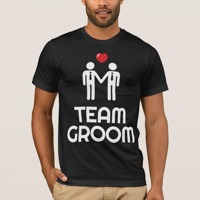 Gay Marriage Shirt Team Groode for Men (Vorderseite)