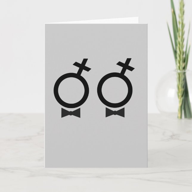 Gay Marriage T - Shirt Karte (Vorderseite)