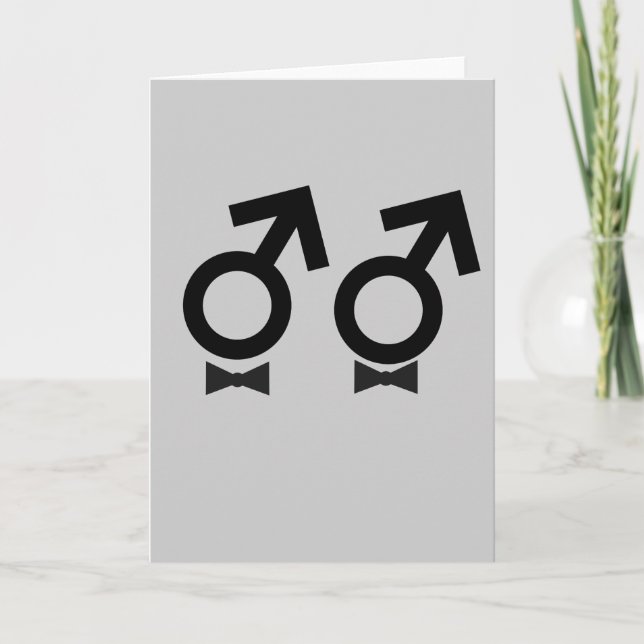 Gay Marriage T - Shirt Karte (Vorderseite)