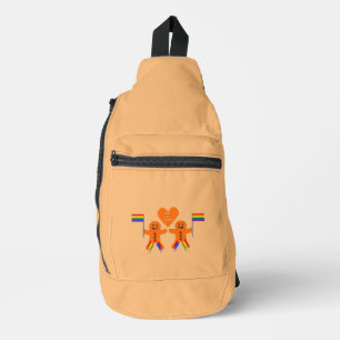 Gay Men Christmas Gingerbread Crossbody Bag
