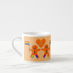 Gay Men Christmas Gingerbread Espressotasse