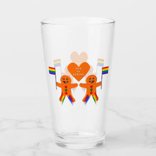 Gay Men Christmas Gingerbread Glas