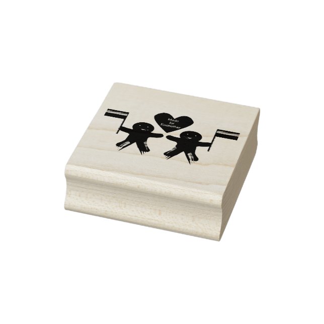 Gay Men Christmas Gingerbread Gummistempel (Stempel)