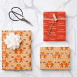 Gay Men Christmas Gingerbrett Couple Custom Geschenkpapier Set<br><div class="desc">Dieses phantastische Geschenkpackungs-Set bietet ein digitales Kunstbild eines niedlichen Gay Male Pärchens. Die Lebkuchenmänner haben regenbogenfarbene Ringe an ihren Beinen, die den Farben der Stolzflagge entsprechen. Sie haben grüne und rote Tasten und winken jeweils eine regenbogenfarbene Flagge. Beide haben ein großes Lächeln. Über dem Paar liegt ein Lebkuchenherz, das ihre...</div>