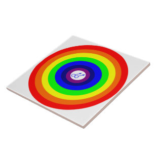 Gay Men Rainbow Tile Fliese