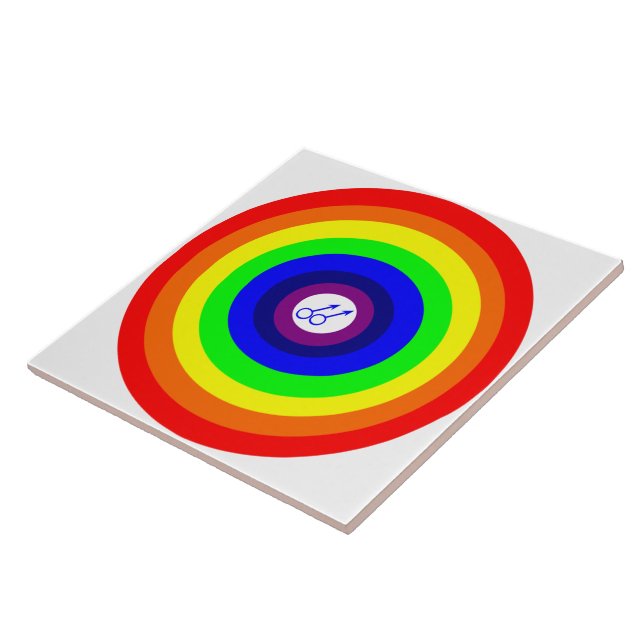 Gay Men Rainbow Tile Fliese (Seite)