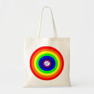 Gay Men Round Rainbow Budget Toag Tragetasche