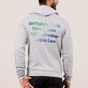 Gay MLM Pride - Geburtsort: Erde. Rasse: Mensch Hoodie
