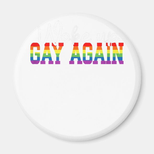 Gay Month der menschlichen LGBT-Flagge Weckte GAY  Magnet (Vorne)