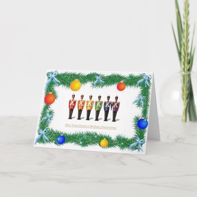 Gay Nutcracker Soldiers Urlaubskarte Karte (Vorderseite)
