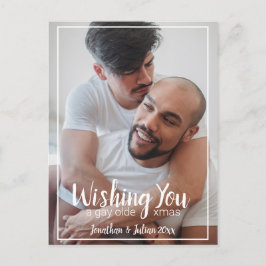 Gay Olde Christmas LGBTQ Urlaub Feiertagspostkarte