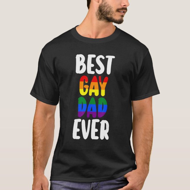 Gay Papa je LGBTQ-Gay Pride T-Shirt (Vorderseite)