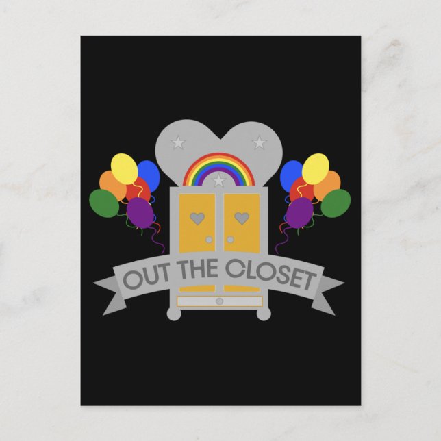 Gay-Party-Feier Postkarte (Vorderseite)