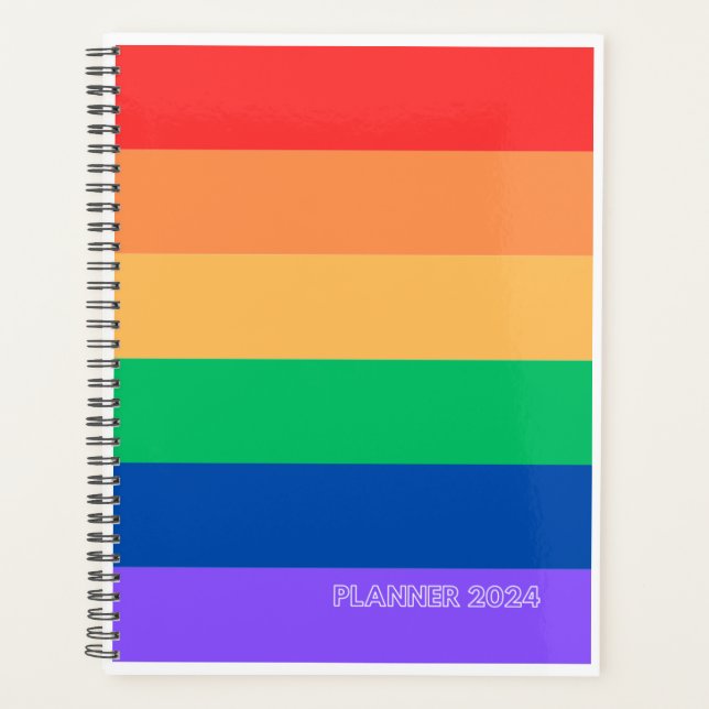 Gay-Planer 2024 Stolzfarben Planer (Vorderseite)
