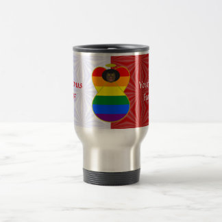 Gay Pride African Angel Flag Red White Personalisi Reisebecher